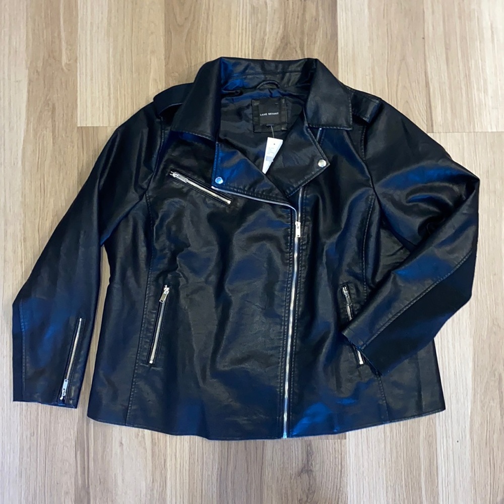 NWT Lane Bryant Faux Leather Jacket - 22/24